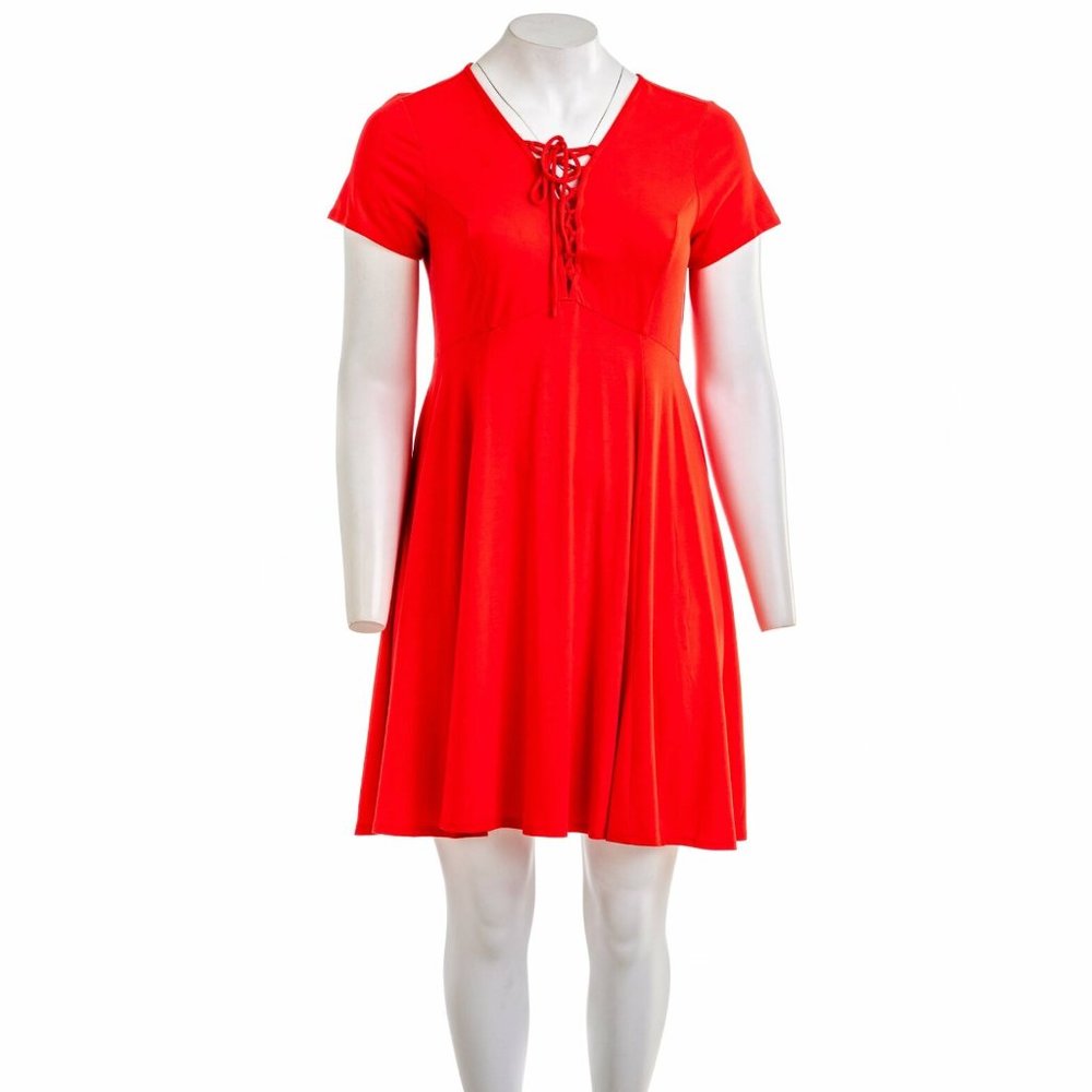 TORRID Lace-up Jersey Skater 1X